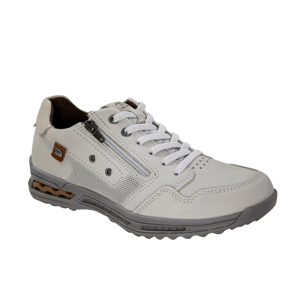 Sapatenis Masculino Pegada Amortech - GELO/CONHAQUE