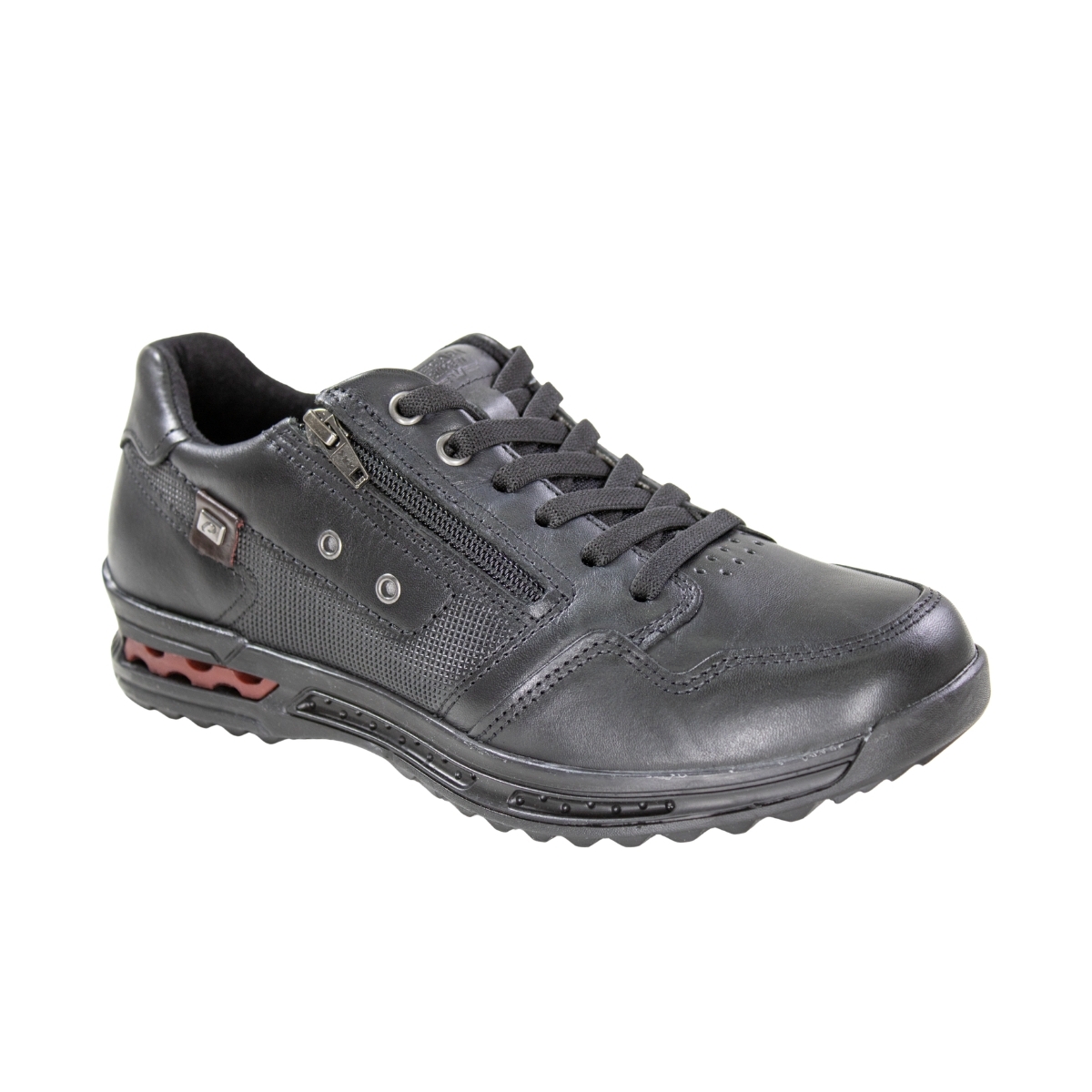 Sapatenis Masculino Pegada Amortech - PRETO/BORDO