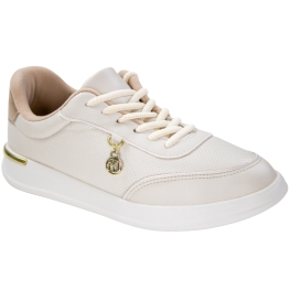 Tênis Feminino Modare Leve - BRANCO OFF/DOURADO