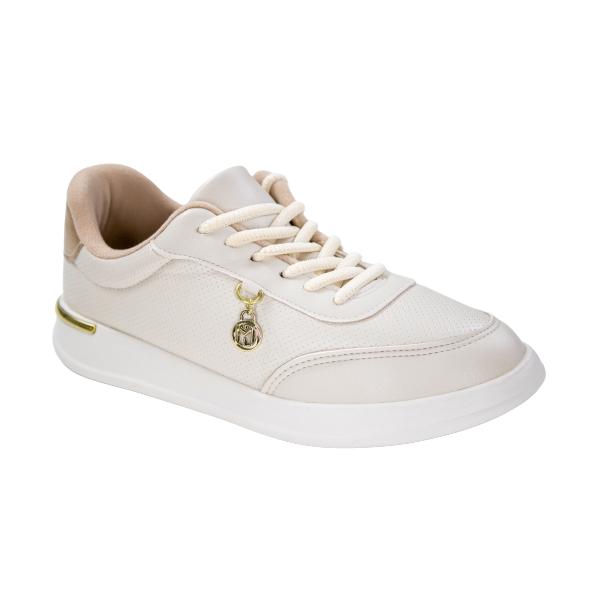 Tênis Feminino Modare Leve - BRANCO OFF/DOURADO