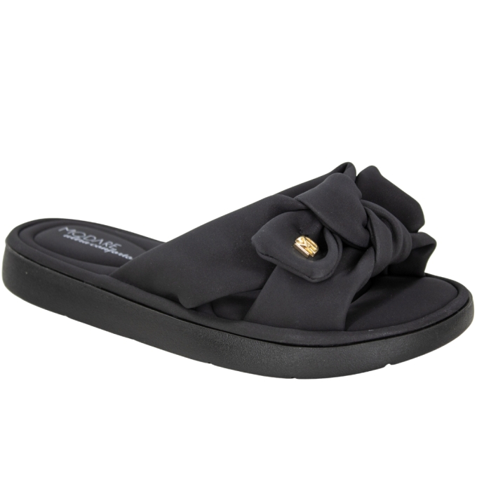 Tamanco Feminino Modare Rasteiro Laço  - PRETO
