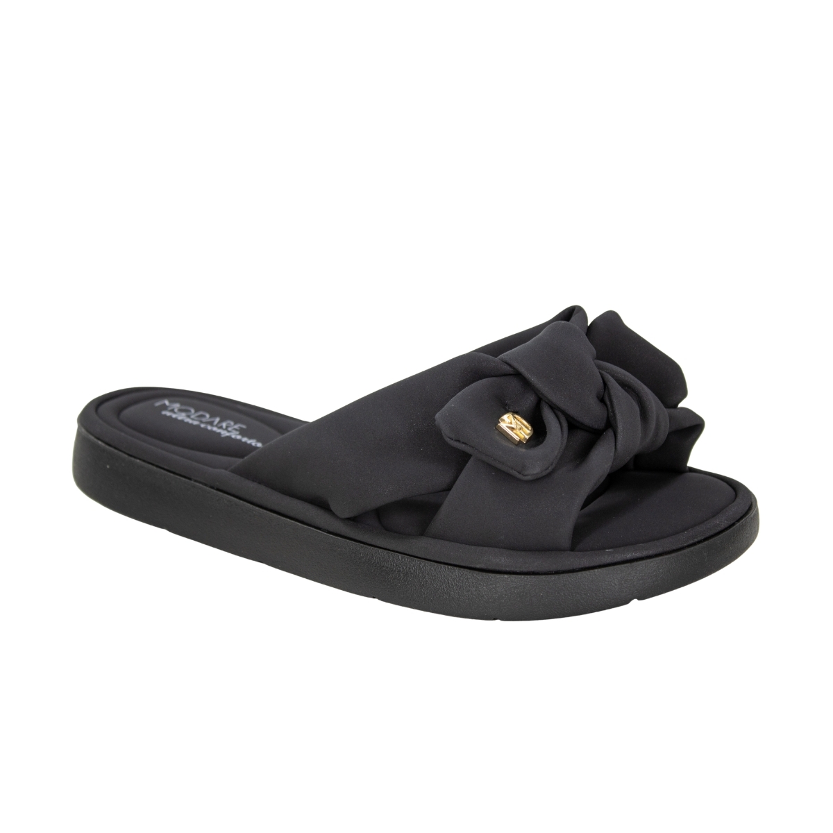 Tamanco Feminino Modare Rasteiro Laço  - PRETO