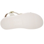 Sandália Feminina Beira Rio Flatform Tiras Brilho - BRANCO OFF