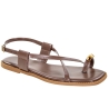 Sandália Feminina Beira Rio Rasteira Ring Toe - CHOCOLATE