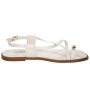 Sandália Feminina Beira Rio Rasteira Ring Toe - BRANCO OFF