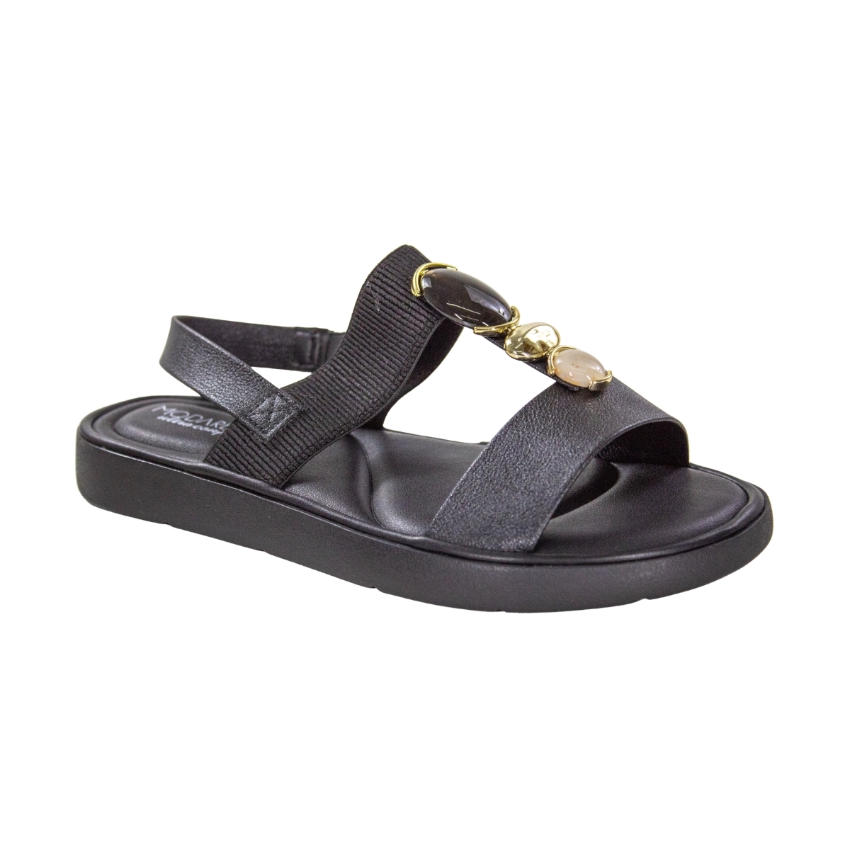 Sandália Feminina Modare Pedras  - PRETO