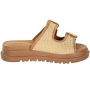 Tamanco Feminino Anabela Birk - NATURA/DOURADO/CAMEL