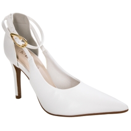 Sapato Feminino Bebecê Salto - BRANCO