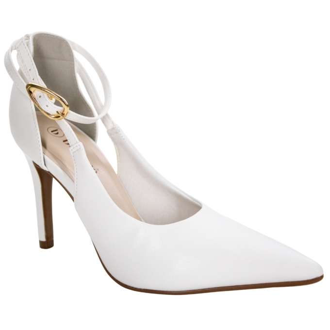 Sapato Feminino Bebecê Salto - BRANCO