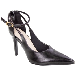 Sapato Feminino Bebecê Salto Brilho - PRETO