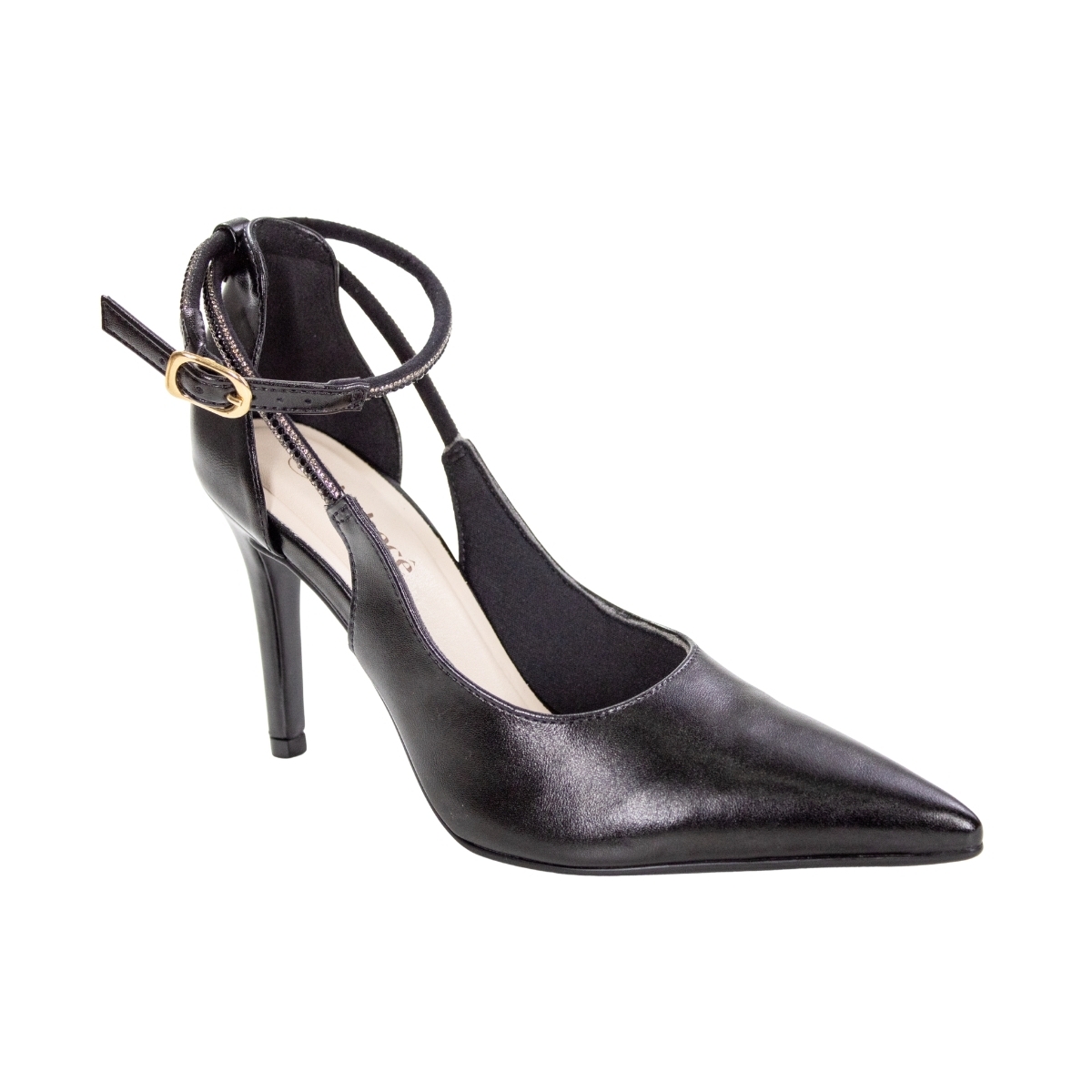 Sapato Feminino Bebecê Salto Brilho - PRETO