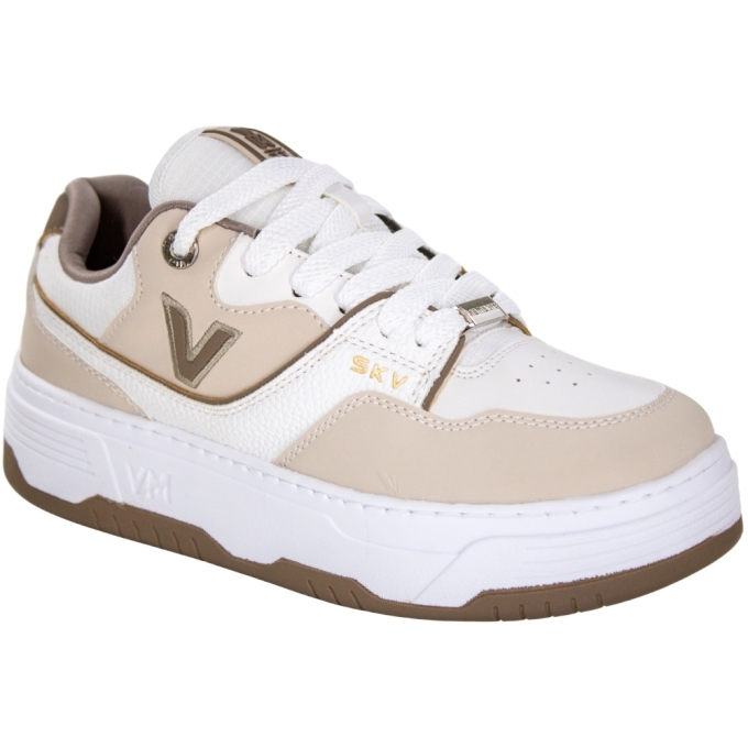 Tênis Feminino Via Marte Chunky - BEGE/BRANCO