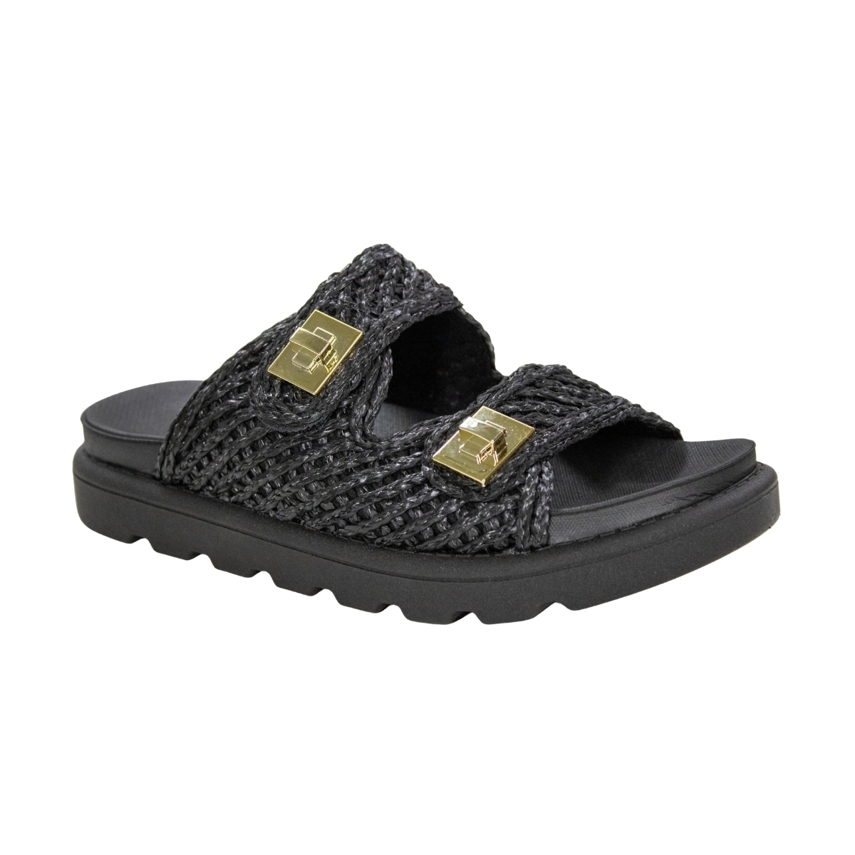Tamanco Feminino Vizzano Flat Birk - PRETO