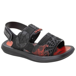 Sandália Infantil Masculina Homem Aranha Adventure Trip - PRETO/PRETO/VERMELHO