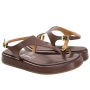 Sandália Feminina Vizzano Flatoform RingToe - CHOCOLATE