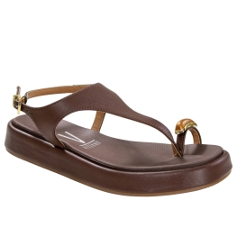 Sandália Feminina Vizzano Flatoform RingToe - CHOCOLATE