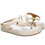 Sandália Feminina Vizzano Flatoform RingToe - BRANCO OFF