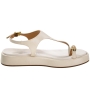 Sandália Feminina Vizzano Flatoform RingToe - BRANCO OFF