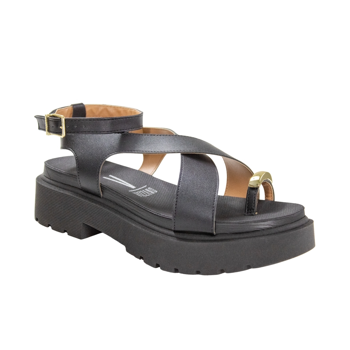 Sandália Feminina Vizzano Flatform - PRETO