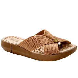 Tamanco Feminino Modare Anabela Elástico - NUDE/CAMEL