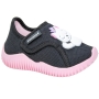 Tênis Bebê Feminino Pé com Pé Slip On - PRETO/ROSA