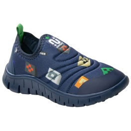 Tênis Bebê Masculino Novopé Ultraflex - GAME OVER/MARINHO