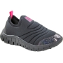Tênis Bebê Feminino Novopé Ultraflex - PRETO/PINK FLUOR