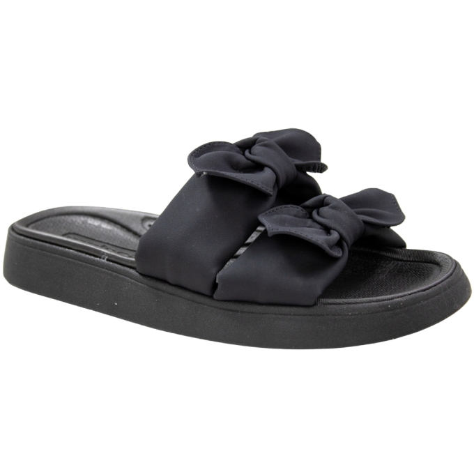 Tamanco Feminino Papete 2 Laços - PRETO