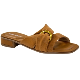 Tamanco Feminino Salto Piccadilly Baixo - MASCAVO