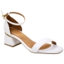 Sandalia Feminina Vizzano Salto Baixo - BRANCO