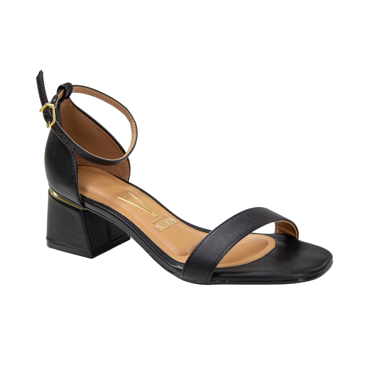 Sandalia Feminina Vizzano Salto Baixo - PRETO