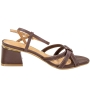 Sandália Feminina Vizzano Salto Quadrado Tiras - CHOCOLATE