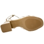 Sandália Feminina Vizzano Salto Quadrado Tiras - BRANCO OFF