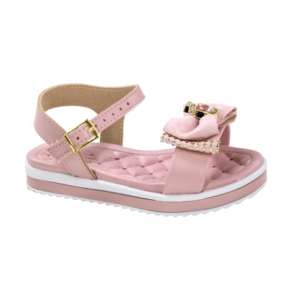 Sandália Bebê Feminina Molekinha Laço  - ROSA