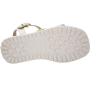Sandália Infantil Feminina FlatForm Brilho - BRANCO OFF/CHAMAPAGNE