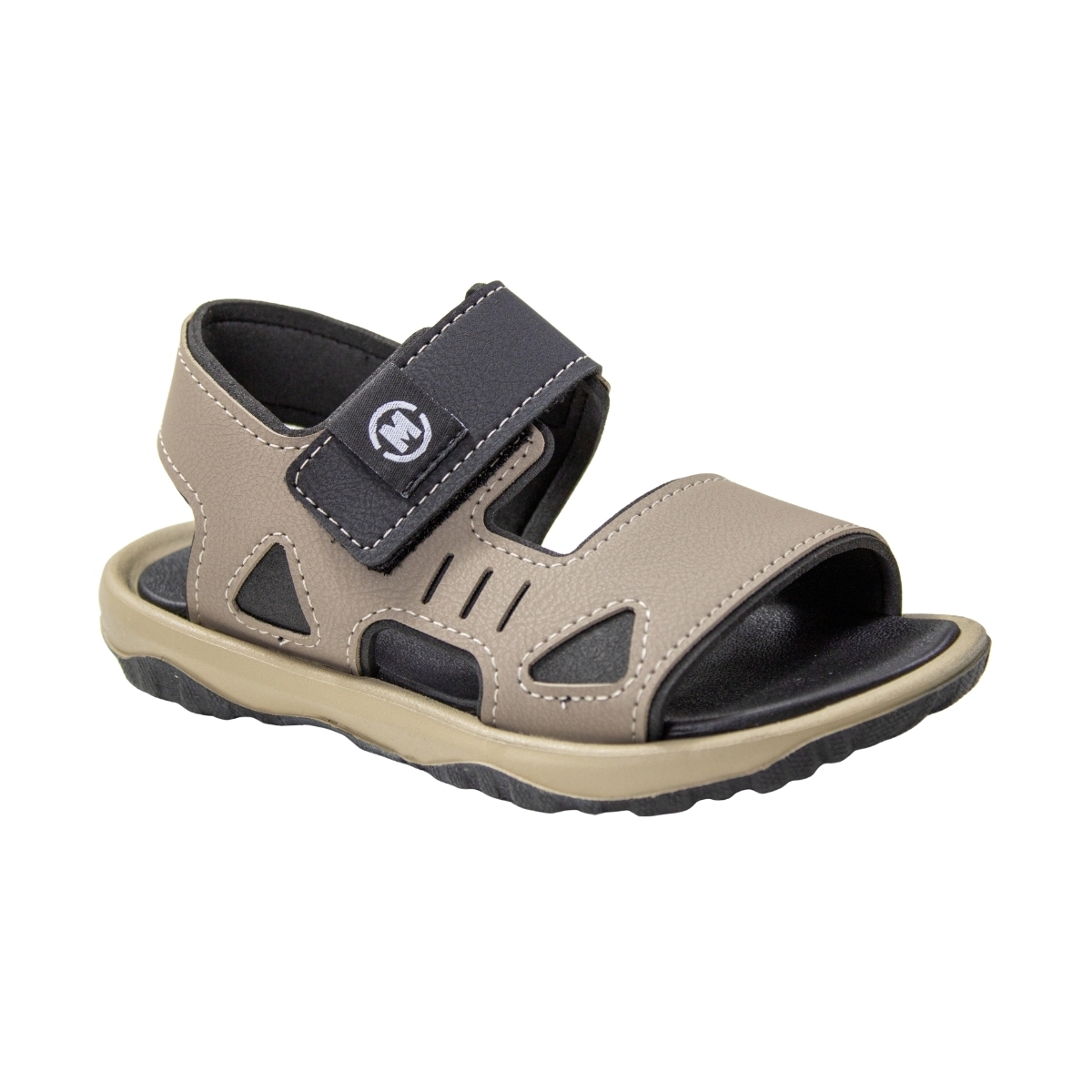 Sandália Infantil Masculino Molekinho  - TAUPE/PRETO