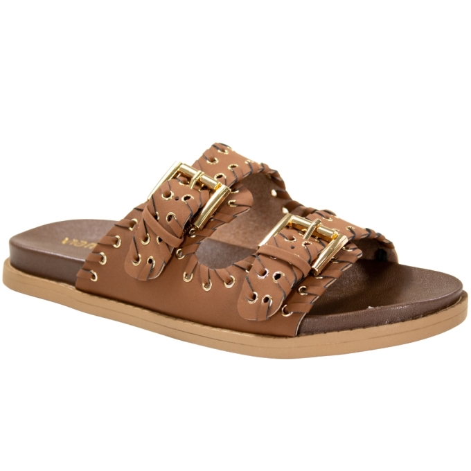 Tamanco Feminino Via marte Birk - TIRAMISU