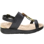 Sandália Feminina Modare Flatform Dedo Pedras - PRETO