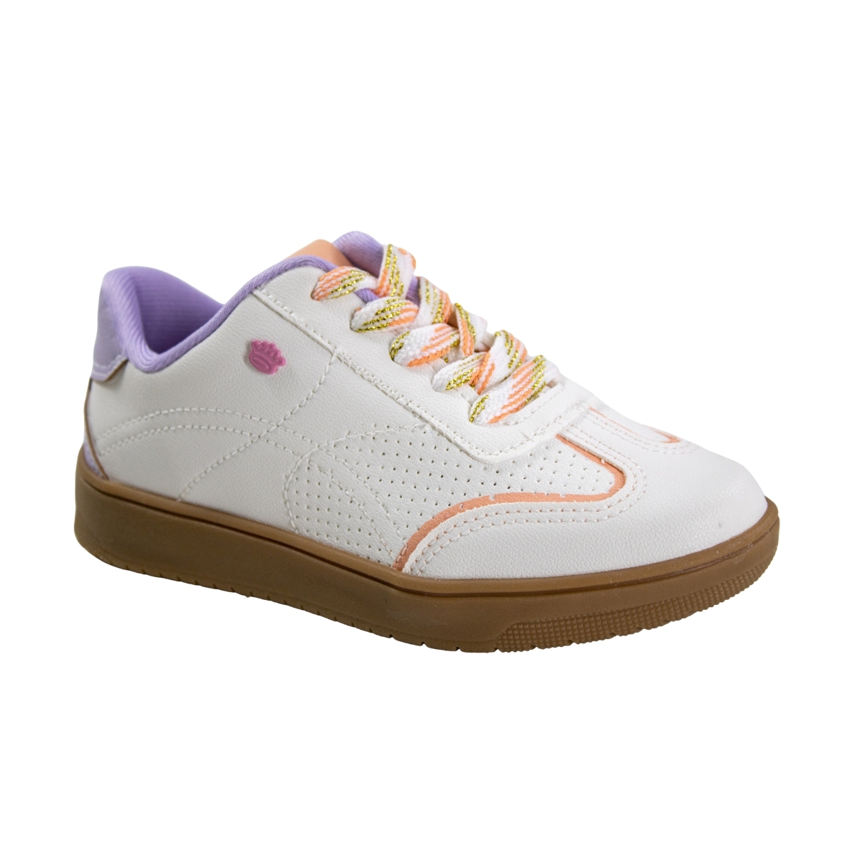 Tênis Infantil Feminino Pinck Cats Samba - NEW WHITE/TULIPA