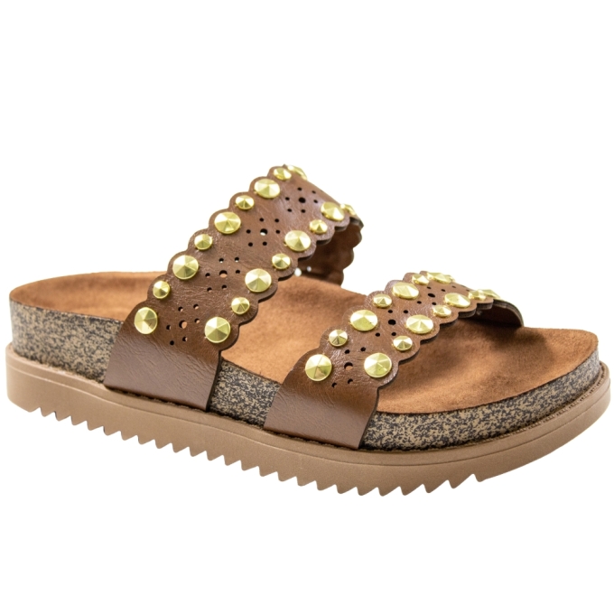 Tamanco Feminino Moleca Anatomico 2 Tiras Spike - AVELA