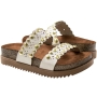 Tamanco Feminino Moleca Anatomico 2 Tiras Spike - BRANCO OFF