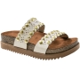 Tamanco Feminino Moleca Anatomico 2 Tiras Spike - BRANCO OFF