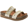 Tamanco Feminino Moleca Anatomico 2 Tiras Spike - BRANCO OFF