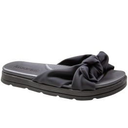 Tamanco Femnino Moleca Flatform Laço - PRETO