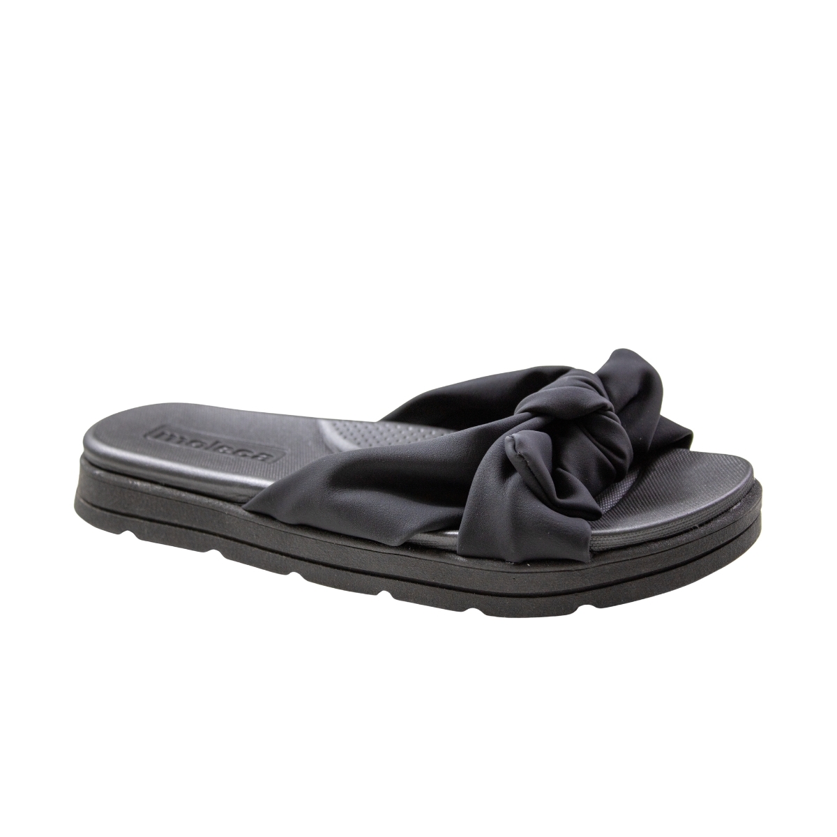Tamanco Femnino Moleca Flatform Laço - PRETO