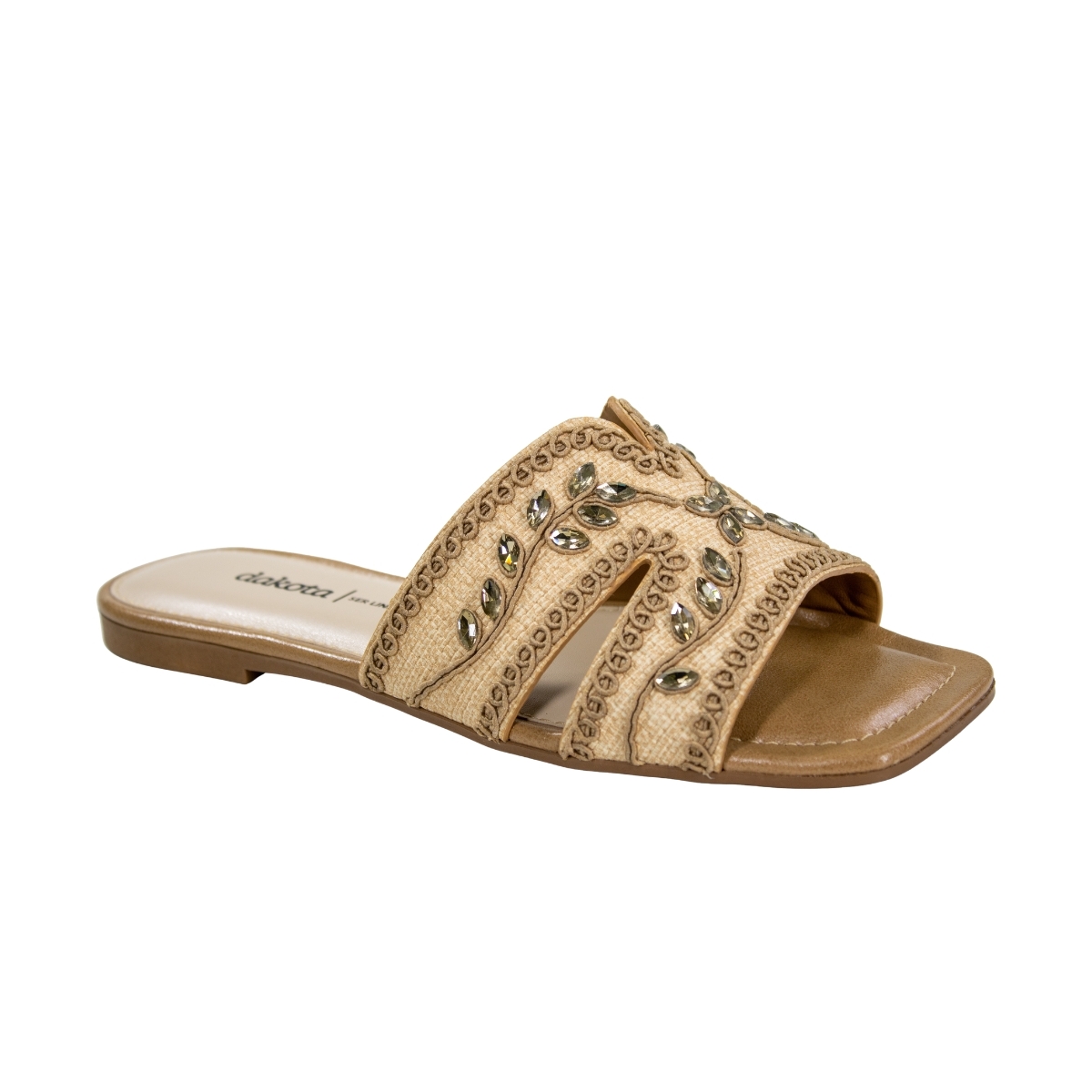 Tamanco Feminino Dakota Rasteira Palha - BRONZE