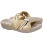 Tamanco Feminino Piccadilly Anabela Fascite - OURO
