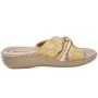 Tamanco Feminino Piccadilly Anabela Fascite - OURO