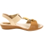 Sandália Feminina Piccadilly Pérola - BRULE/MASCAVO