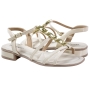 Tamanco Feminino Piccadilly Salto Baixo - OFF WHITE